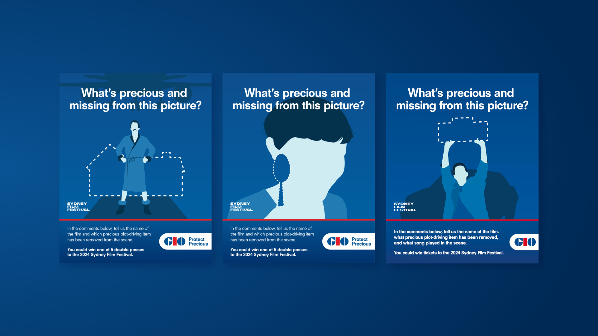 Illustrated film scene – missing-prop puzzle, recreated in GIO's style
