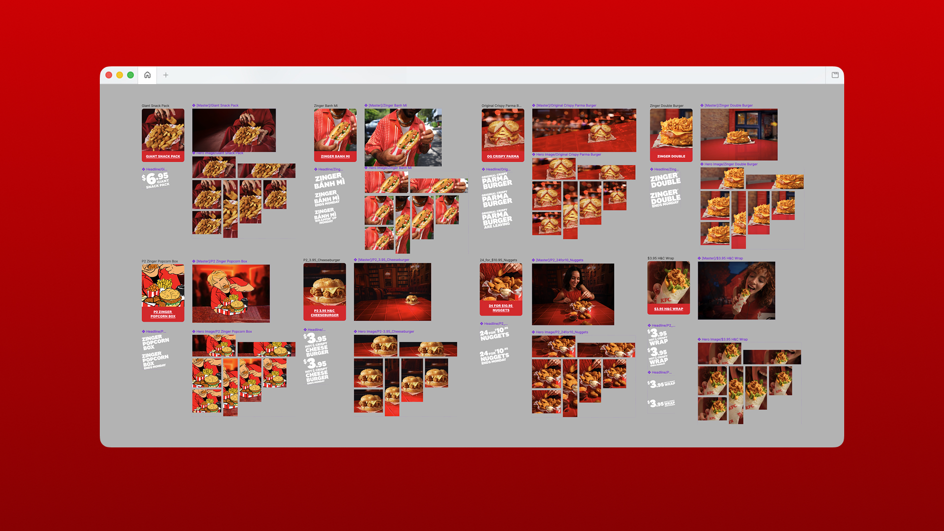 KFC automation – repeatable, template-driven framework across seven campaign variants