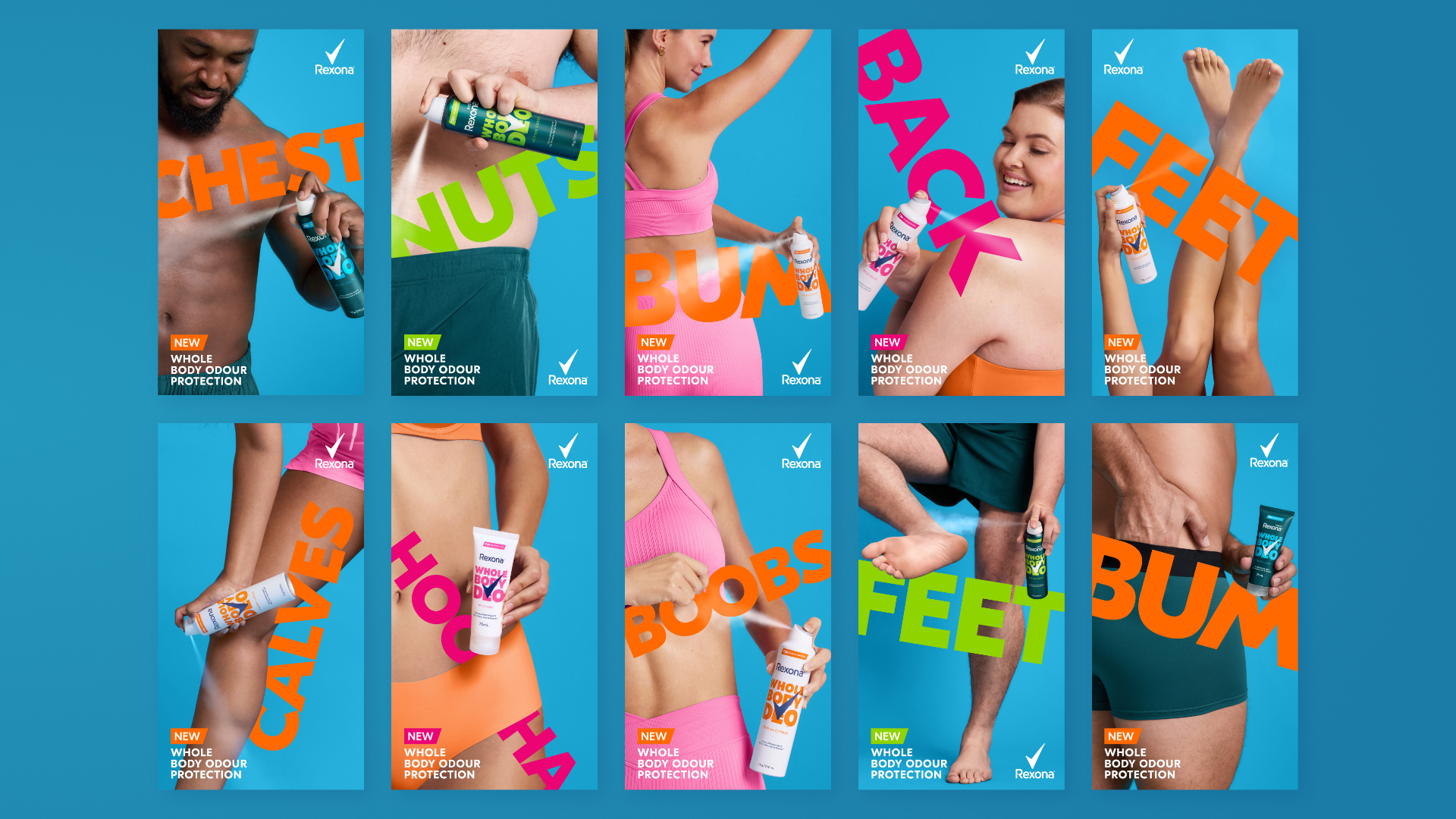 Rexona campaign system gallery