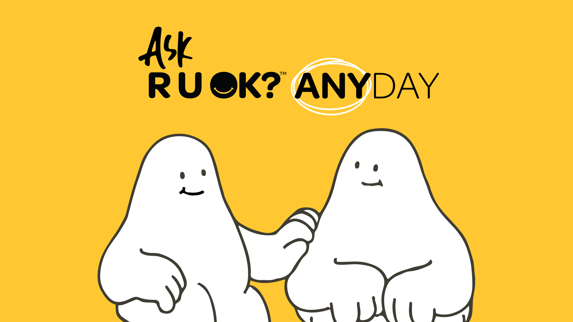 Ask R U OK? Any Day campaign key visual