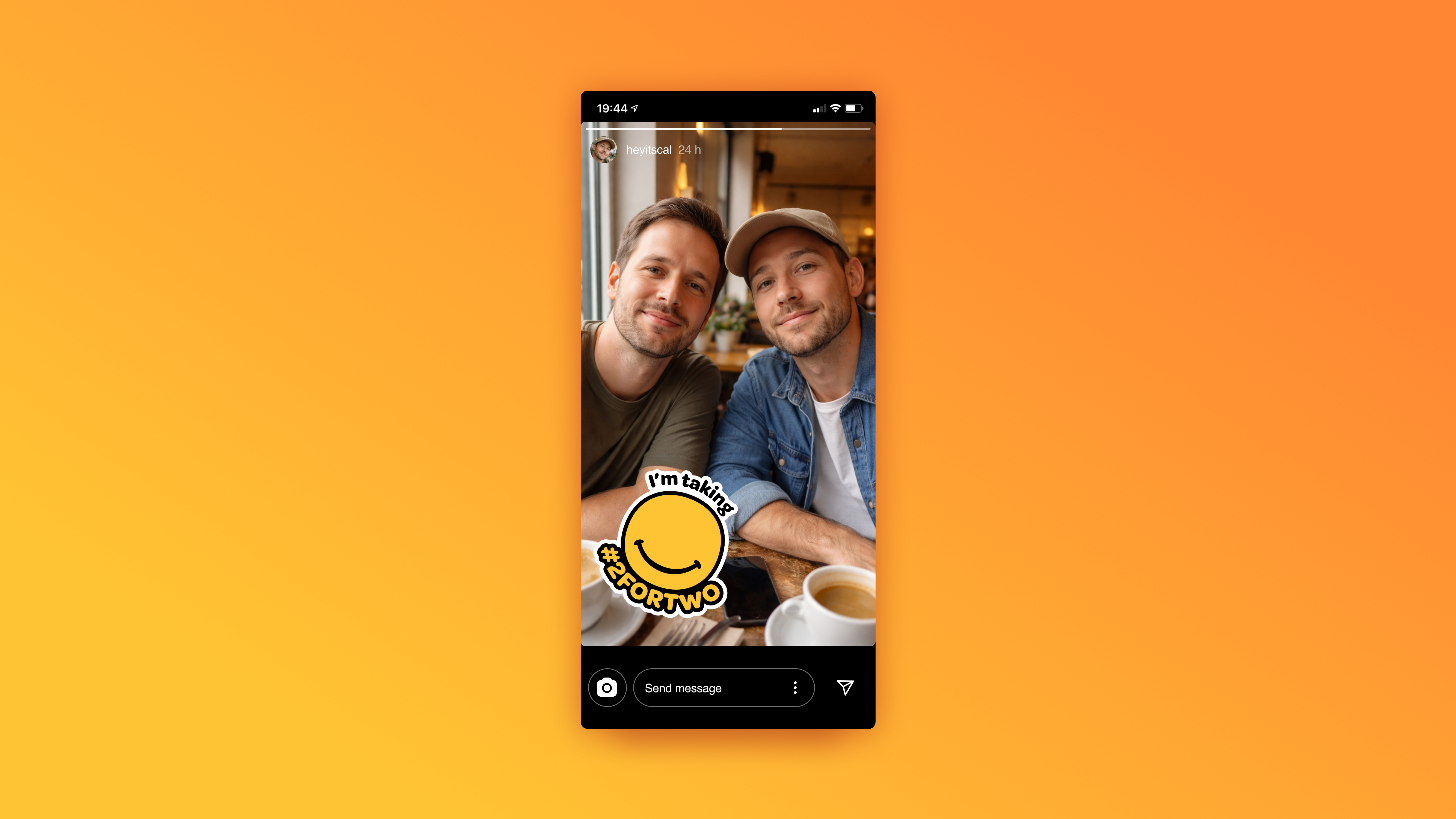 #2ForTwo Instagram social sticker