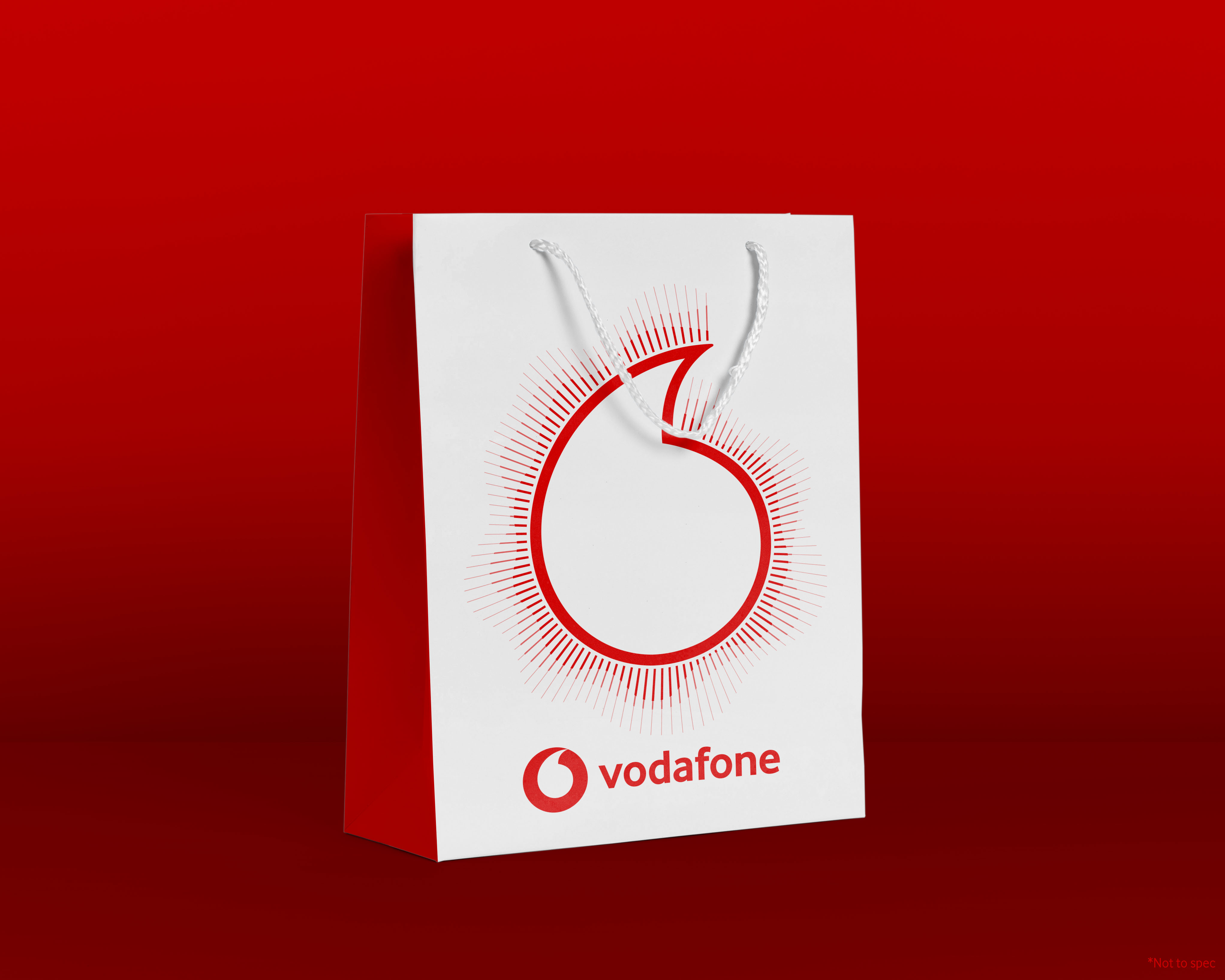 Vodafone branded retail bag